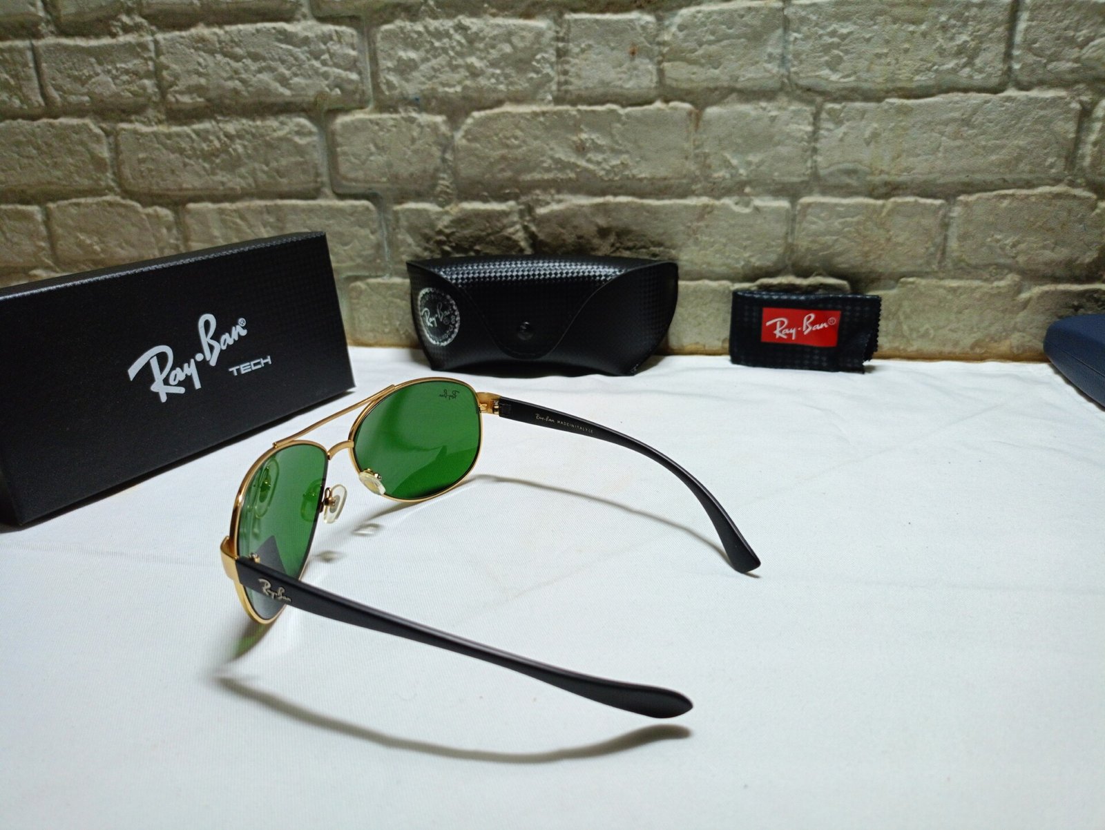 rayban golden sunglasses premium quality - Image 2