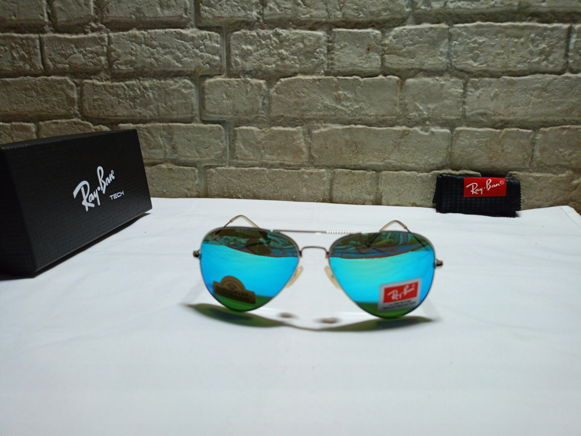 Rayban aviator blue marker sunglasses new - Image 7