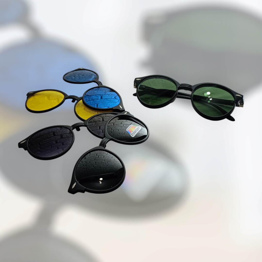 TJ016 six in one sunglasses magnetic clip - Image 3