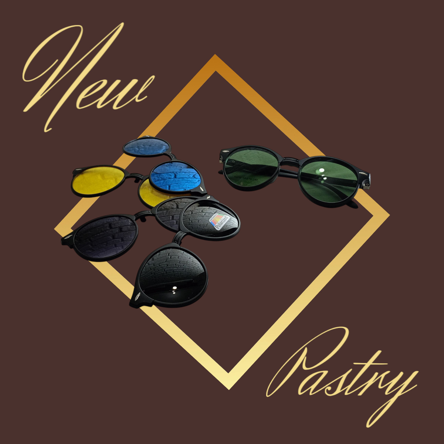 TJ016 six in one sunglasses magnetic clip - Image 2