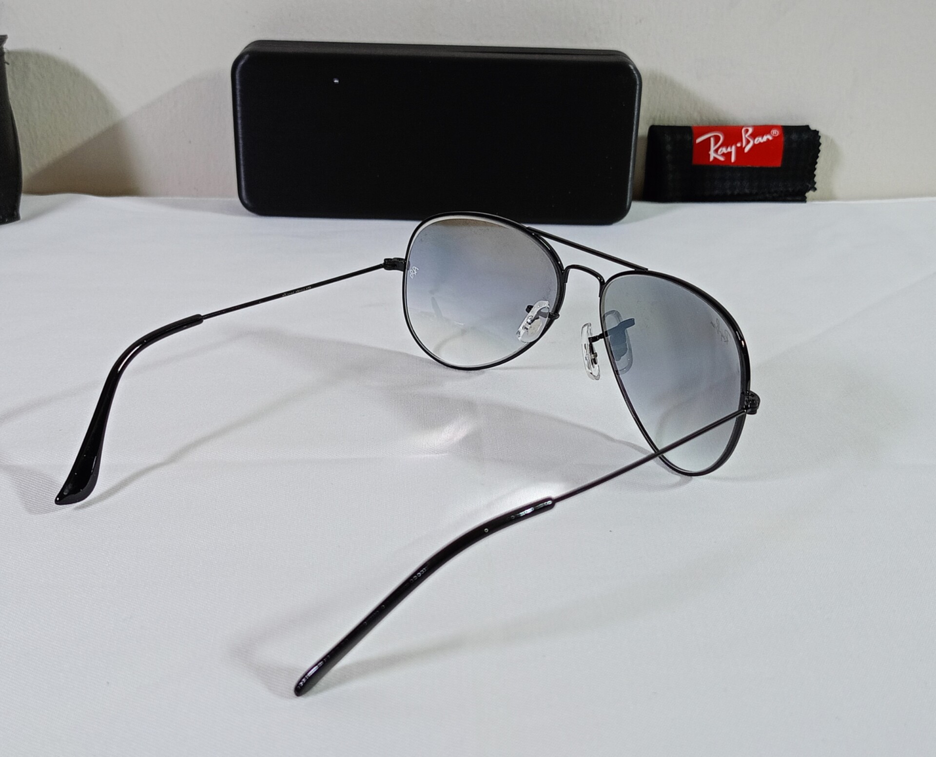 ray ban aviator blue shade sunglasses - Image 3