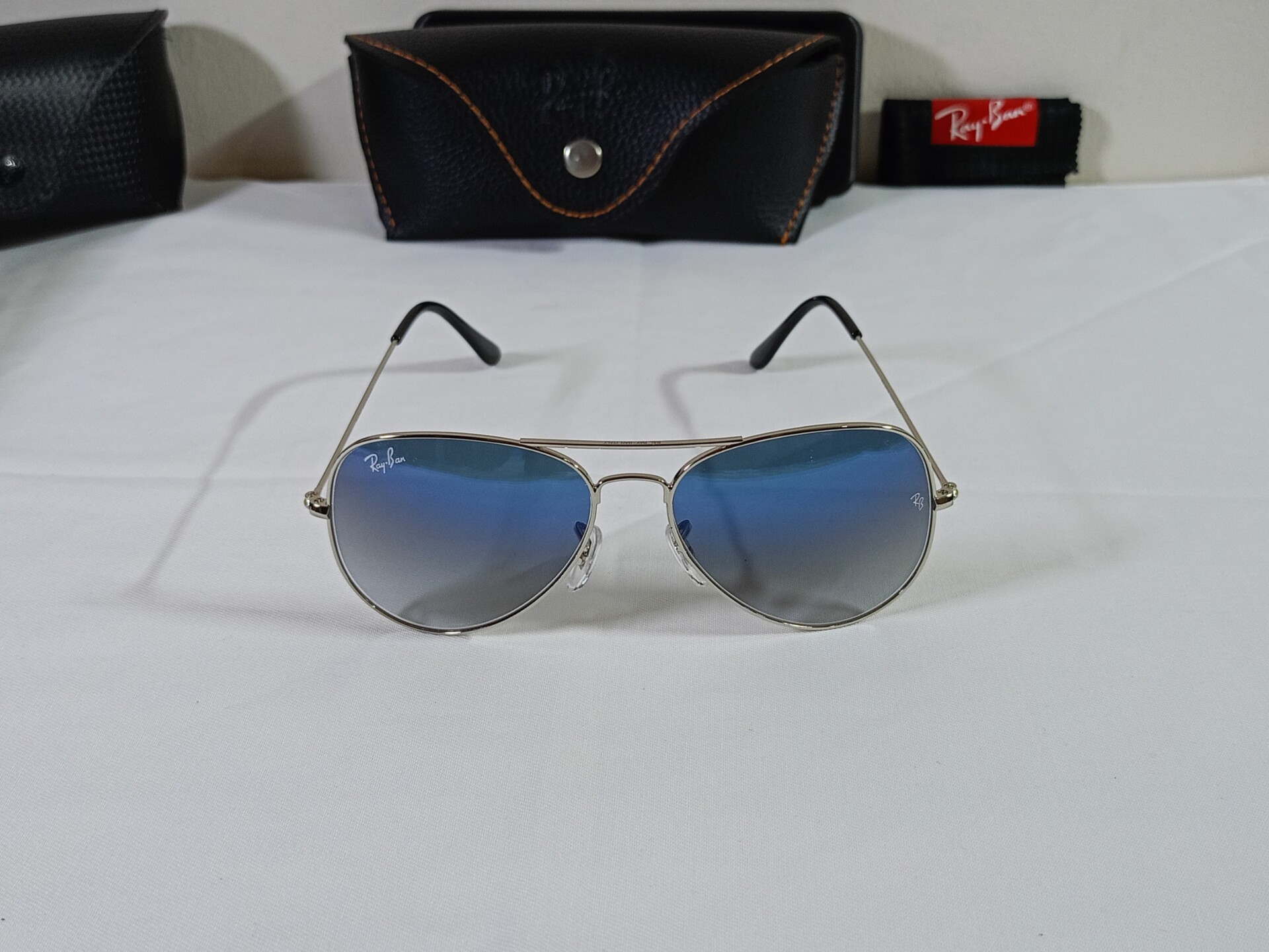 ray ban aviator blue shade sunglasses