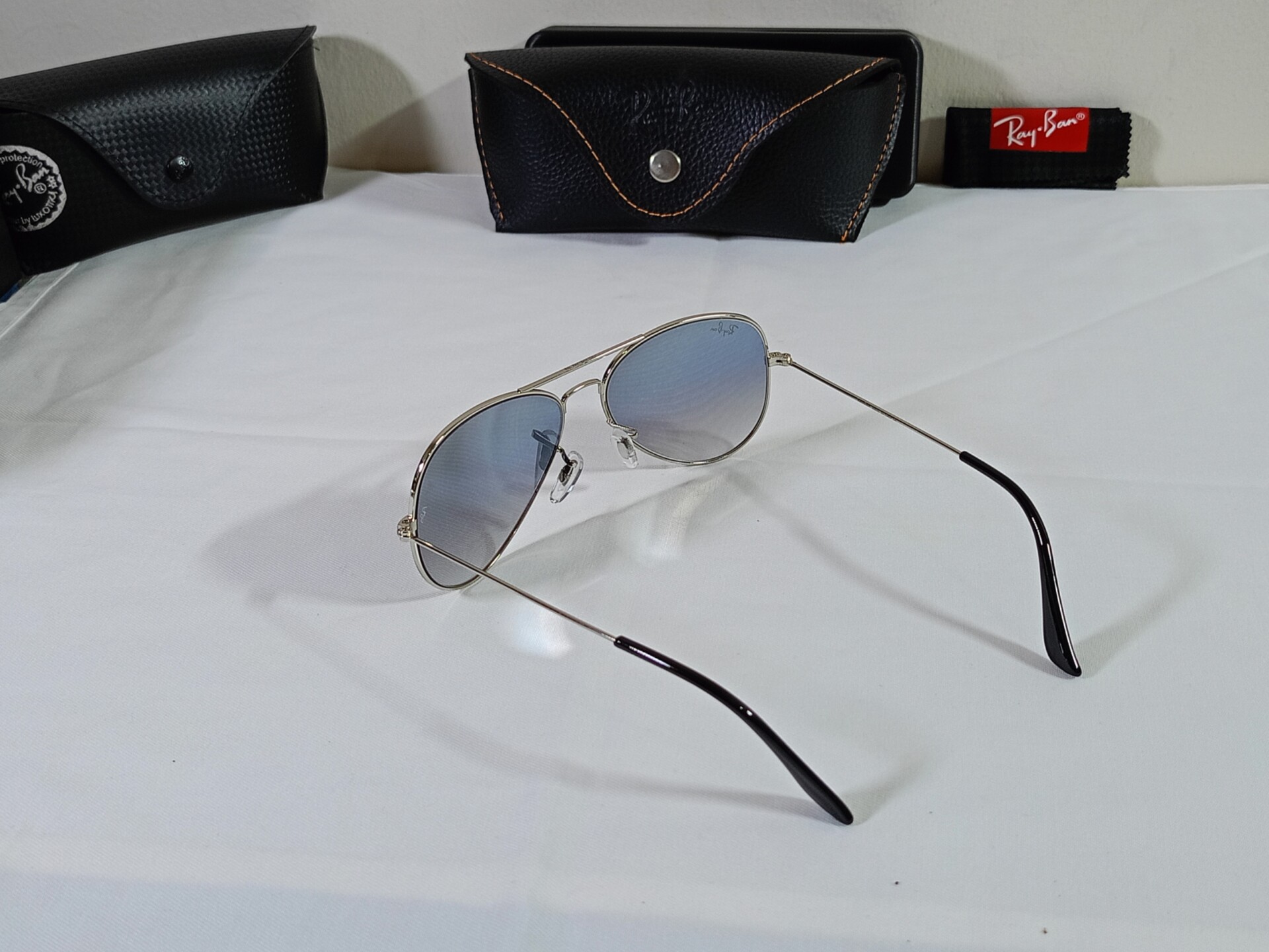 ray ban aviator blue shade sunglasses - Image 3