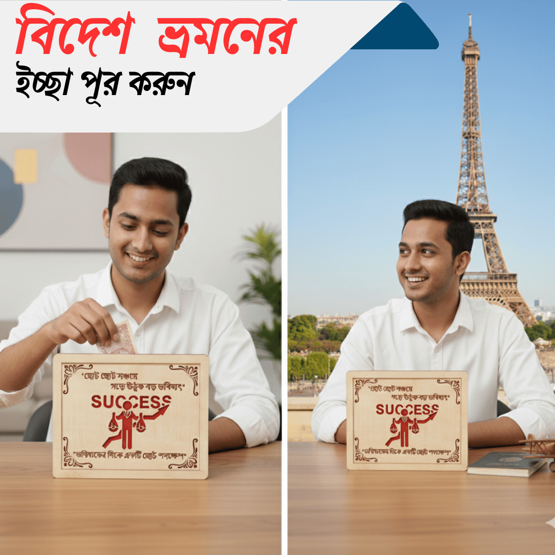 কাঠের কারুকাজ করা মানি সেভিং বক্স (জমানোর ক্যাপাসিটি ১.৫ লক্ষ টাকা) - Image 7