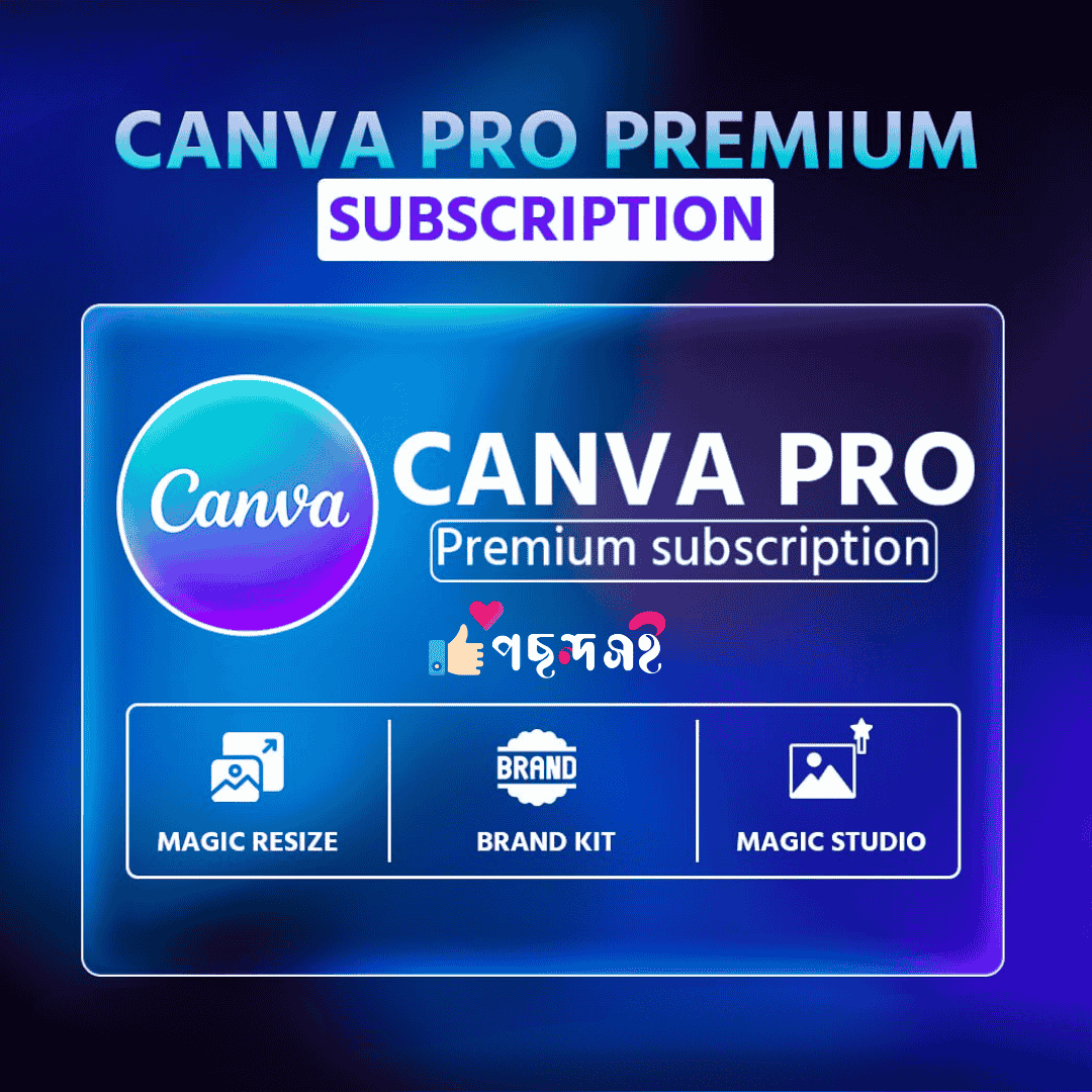 ক্যানভা প্রো-Canva Pro-প্রিমিয়াম সাবস্ক্রিপশন
