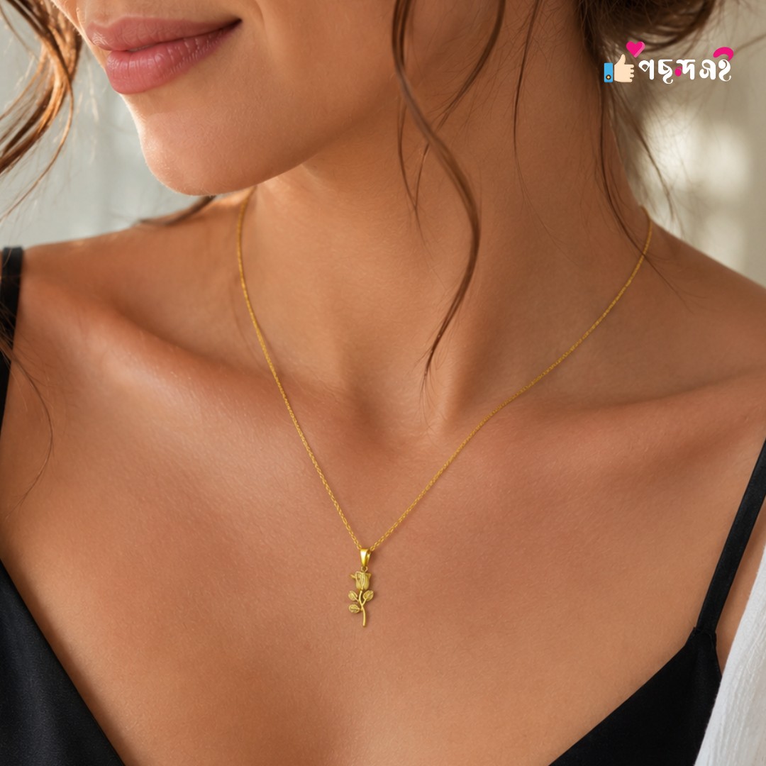22k gold plated Rose necklace - Image 2