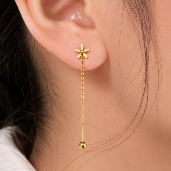 Sui suta earrings flower - Image 3