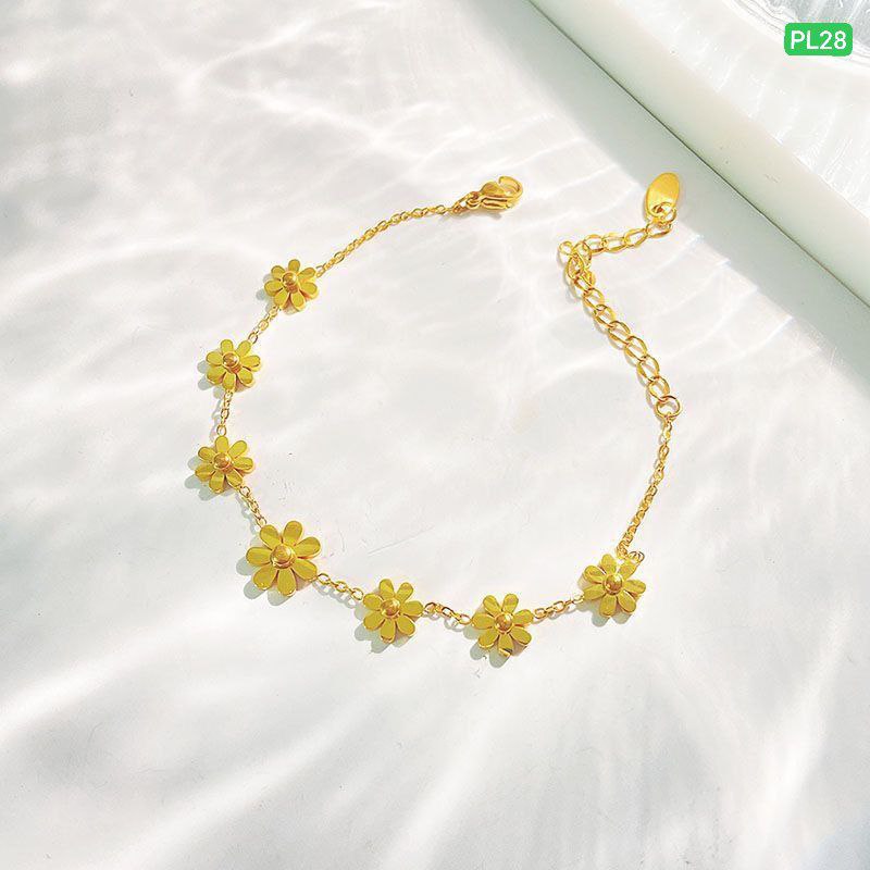 2 pis 7 flower anglet payel(22k gold plated) PL-03 - Image 4