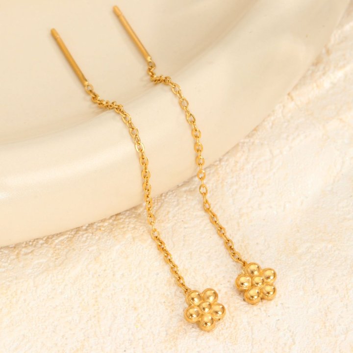 6ball Flower Shining 22karet Gold Plated Earring - Image 2