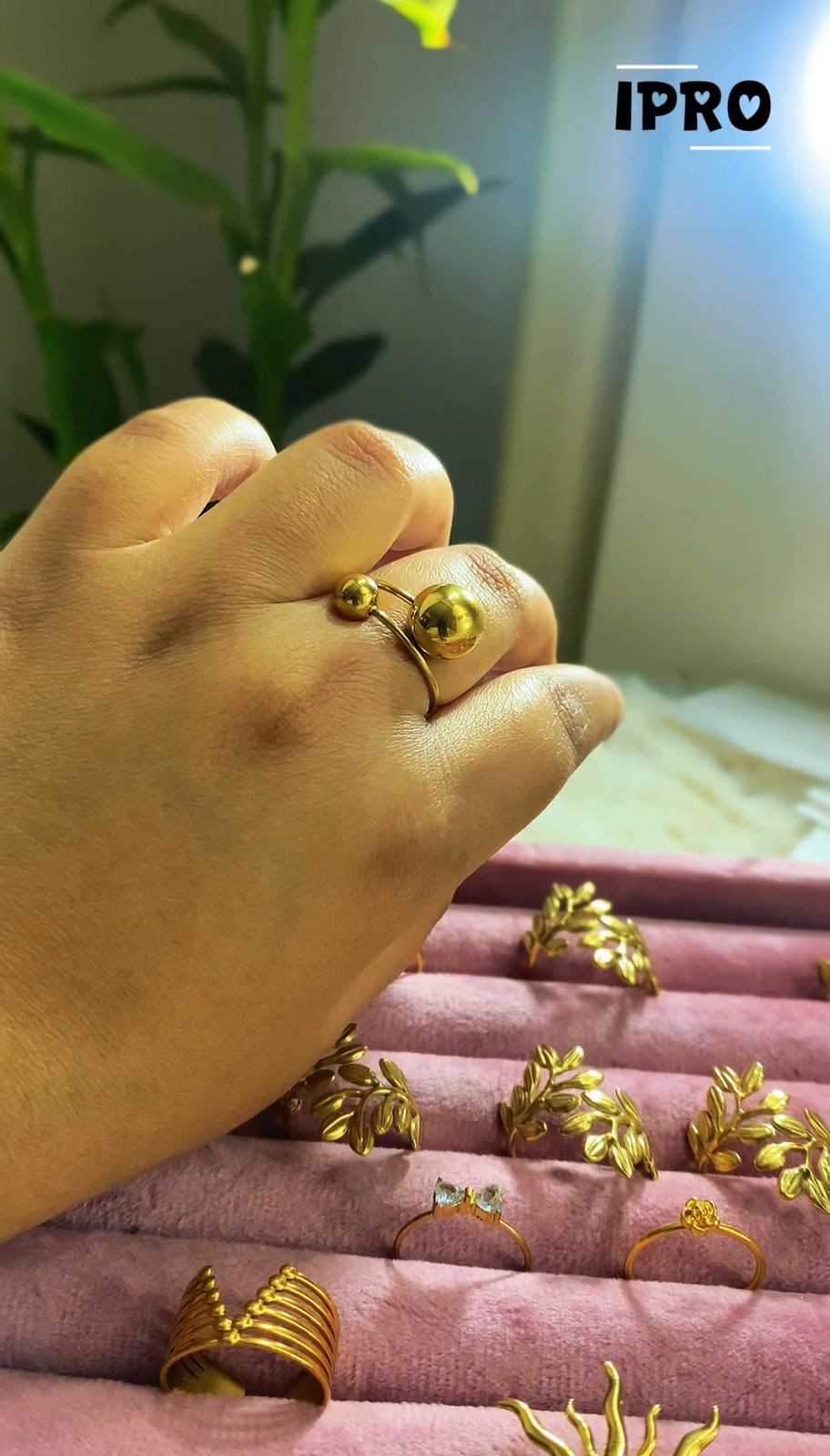 22k Gold Platted High Quality Rings ball