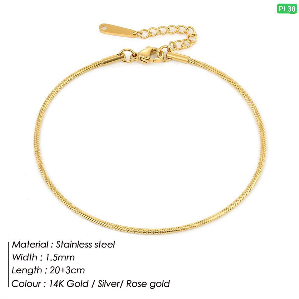 1 chain 18k gold plated Anglet payel( ১ জোড়া) PL38 - Image 5