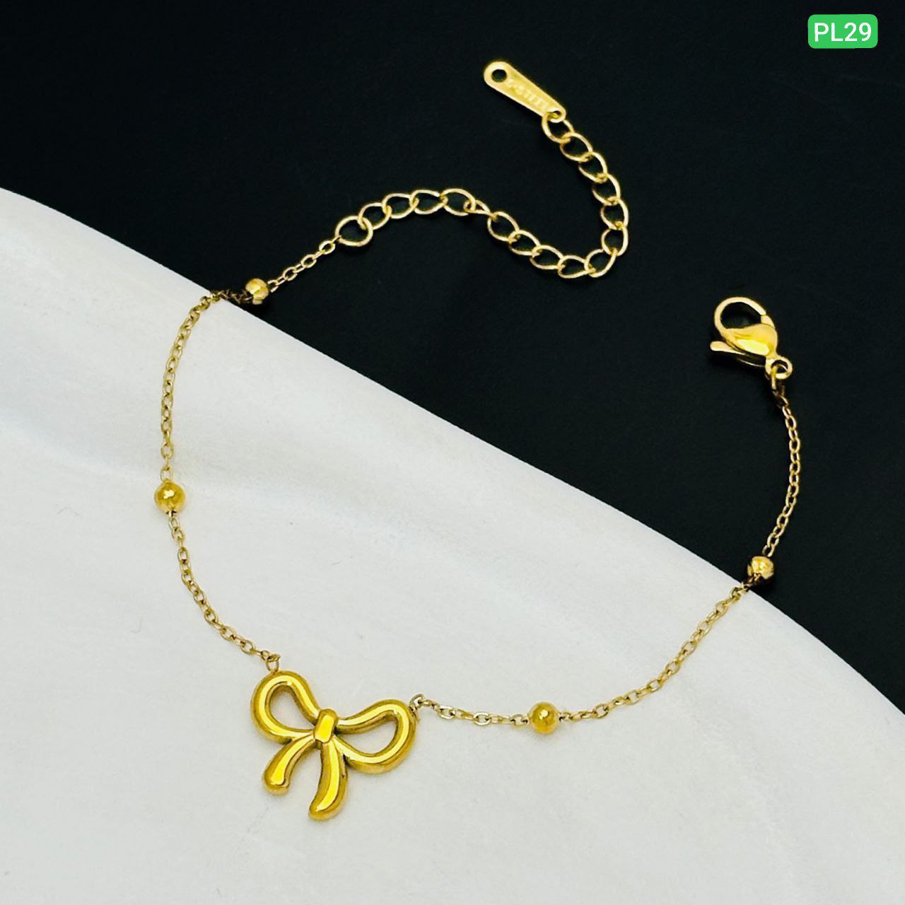 Bow Style stainless steel Anklet Payel PL-09 - Image 4