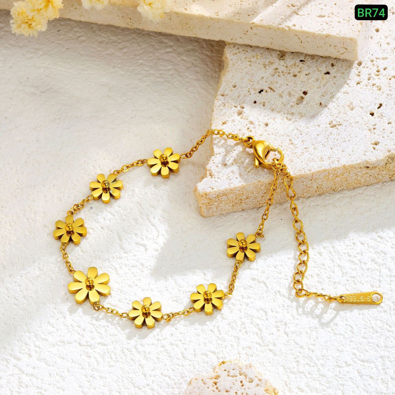 7 Flower Stainless steel Bracelet B-02 - Image 3