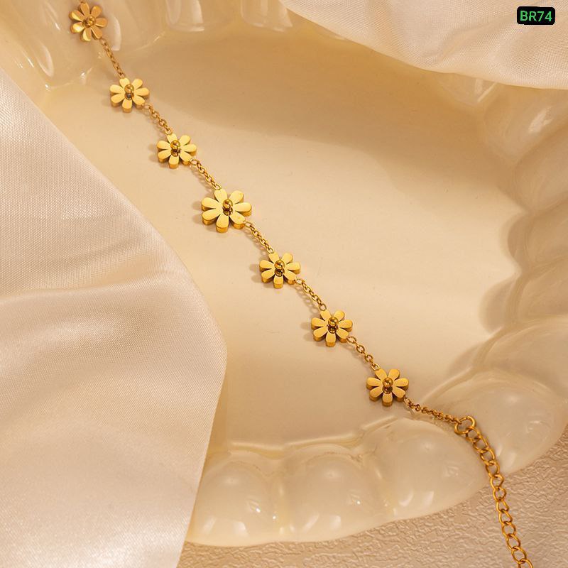 7 Flower Stainless steel Bracelet B-02