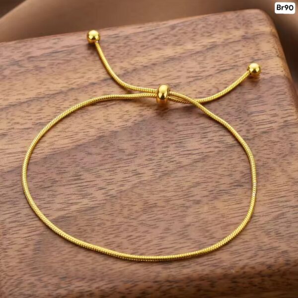 Alternative view of Single Chain Rope Tie Bracelet Br90
