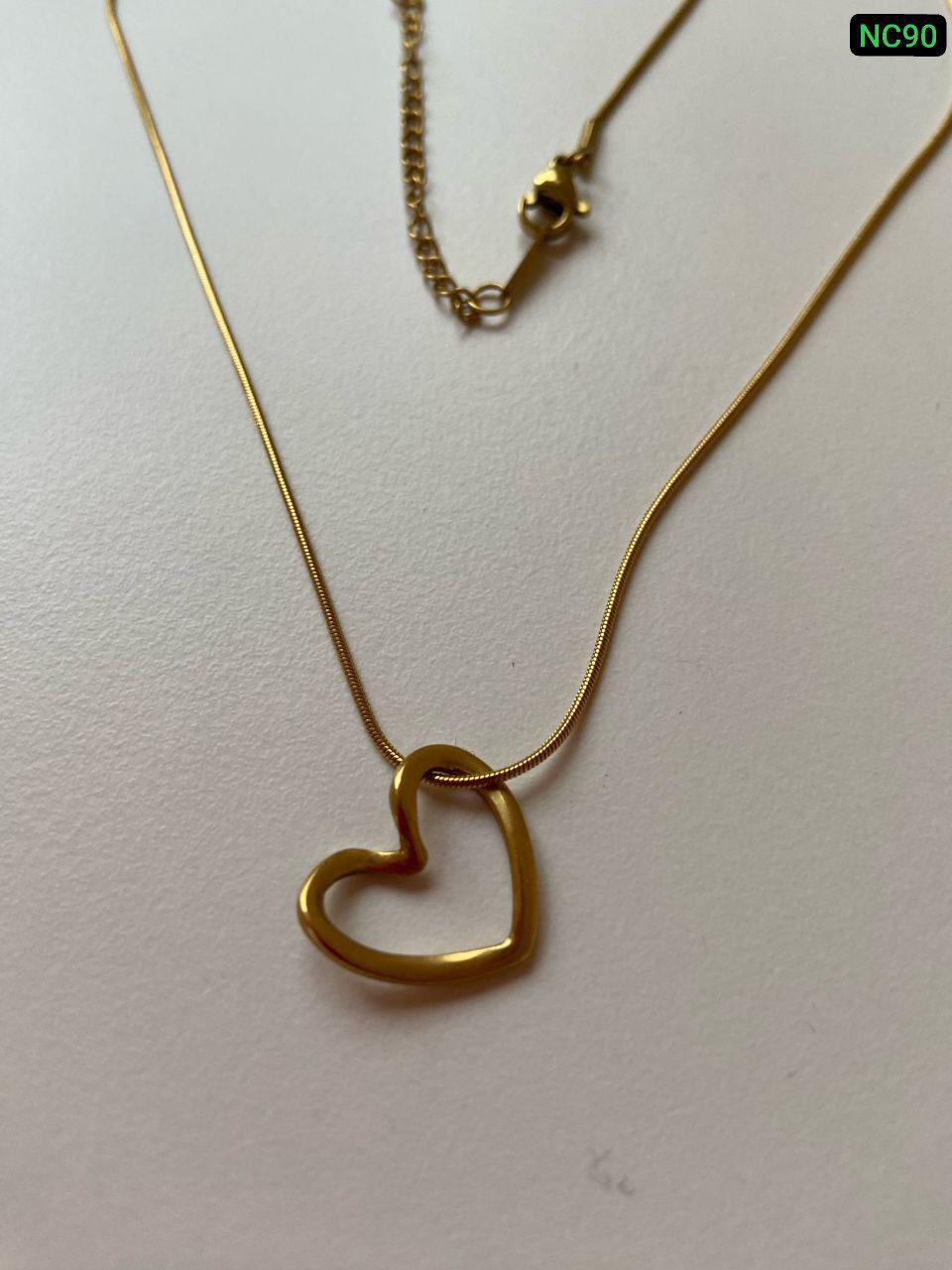 Single Love 22K Gold Polish Necklace Nc90 - Image 2