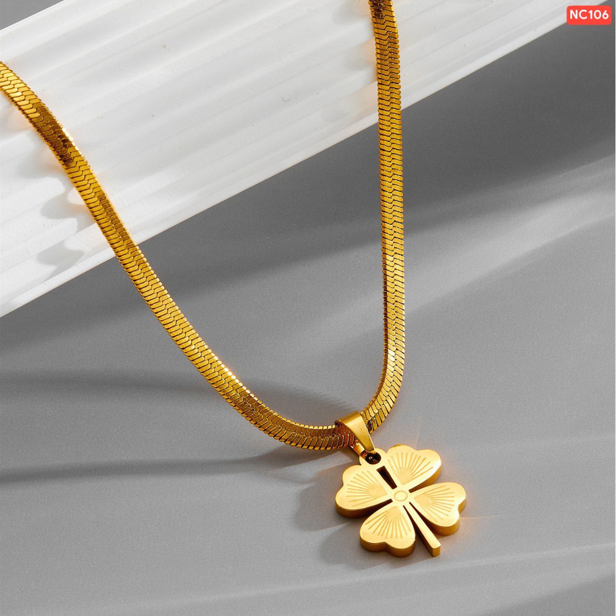 4 Love Thick Chain Necklace NC03 - Image 3